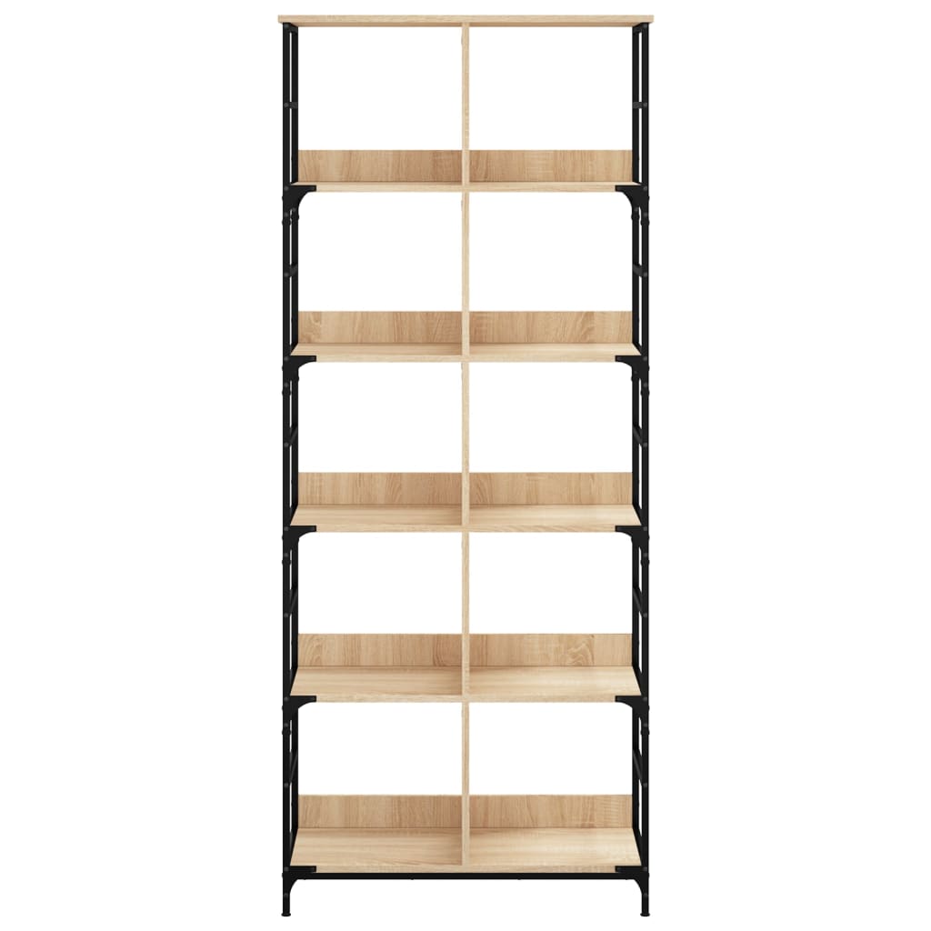 Bookshelf Sonoma Oak 78.5x33x188.5 cm Engineered Wood