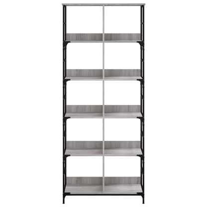 Bookshelf Grey Sonoma 78.5x33x188.5 cm Engineered Wood