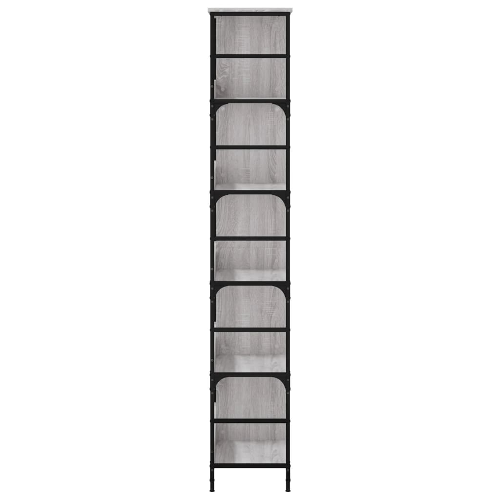 Bookshelf Grey Sonoma 78.5x33x188.5 cm Engineered Wood