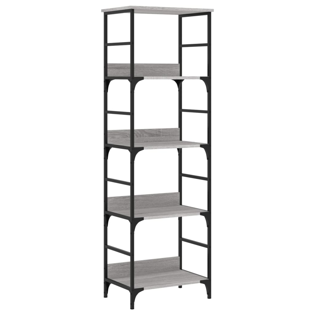 Bookshelf Grey Sonoma 50x33x153 cm Engineered Wood