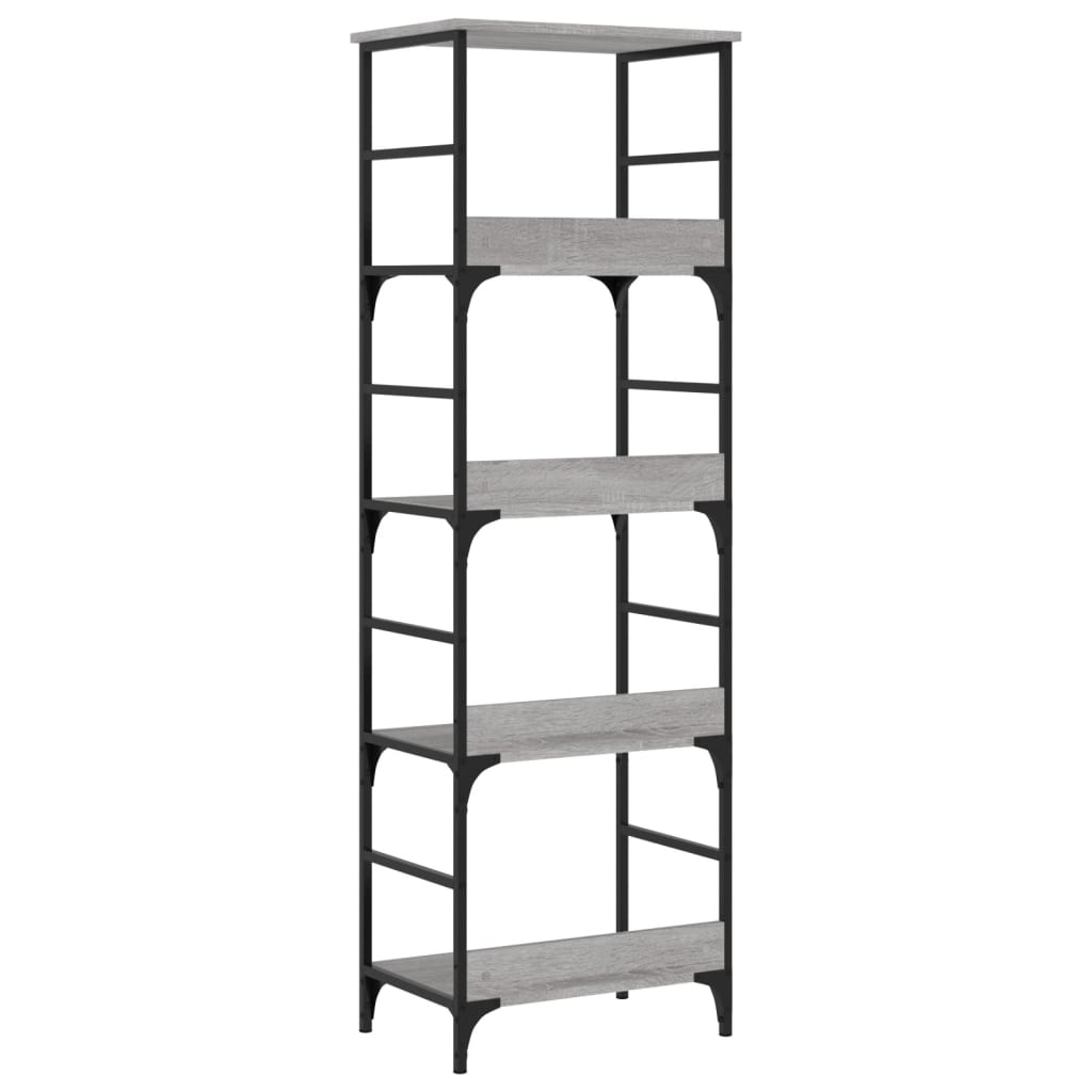 Bookshelf Grey Sonoma 50x33x153 cm Engineered Wood