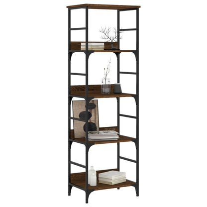 Bookshelf Brown Oak 50x33x153 cm Engineered Wood