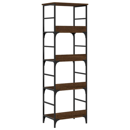 Bookshelf Brown Oak 50x33x153 cm Engineered Wood