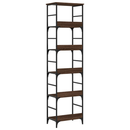 Bookshelf Brown Oak 50x33x188.5 cm Engineered Wood