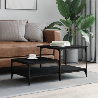 Coffee Table Black 100x50.5x45 cm Engineered Wood
