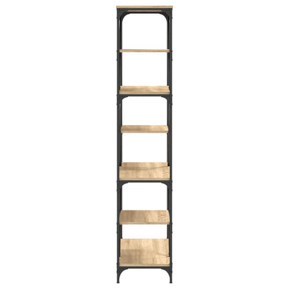 Bookshelf Sonoma Oak 91x36x176 cm Engineered Wood and Steel