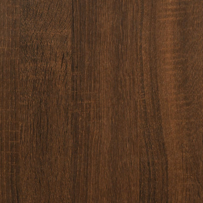 Sideboard Brown Oak 100x35x80 cm Engineered Wood