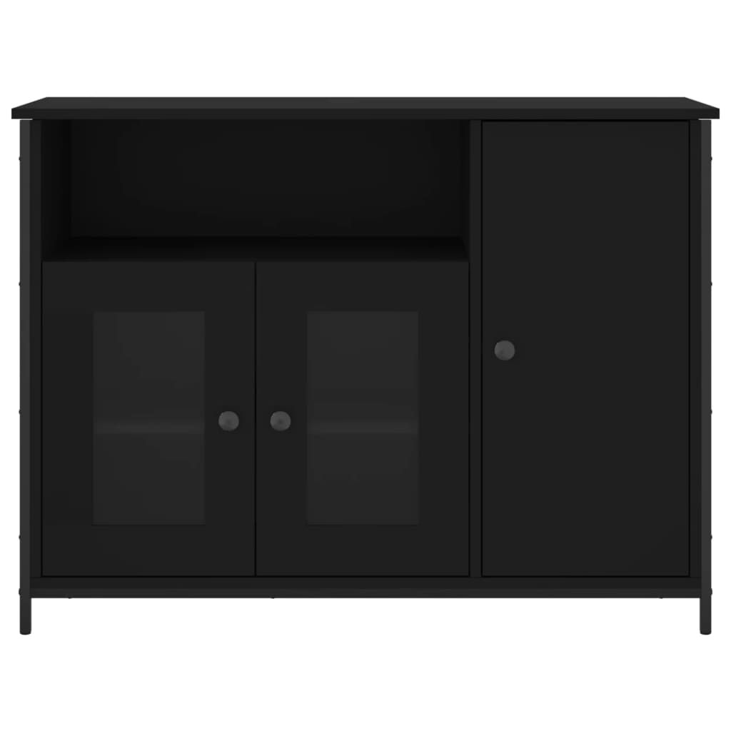 Sideboard Black 100x35x75 cm Engineered Wood