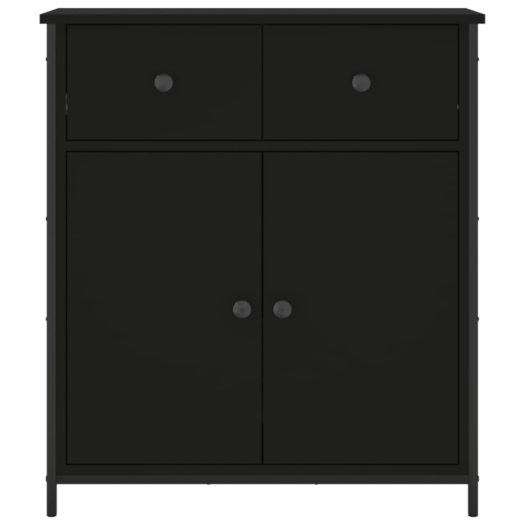 Sideboard Black 70x30x80 cm Engineered Wood