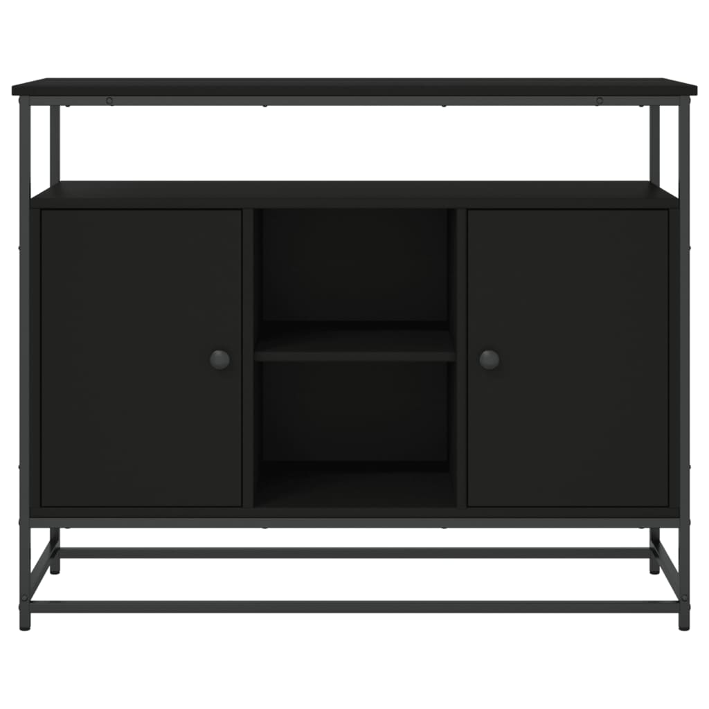 Sideboard Black 100x35x80 cm Engineered Wood