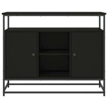 Sideboard Black 100x35x80 cm Engineered Wood