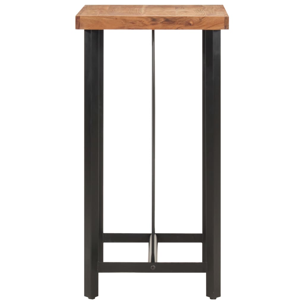 Bar Table 55x55x107 cm Solid Wood Acacia and Iron