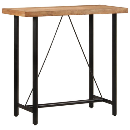 Bar Table 110x55x107 cm Solid Wood Acacia and Iron