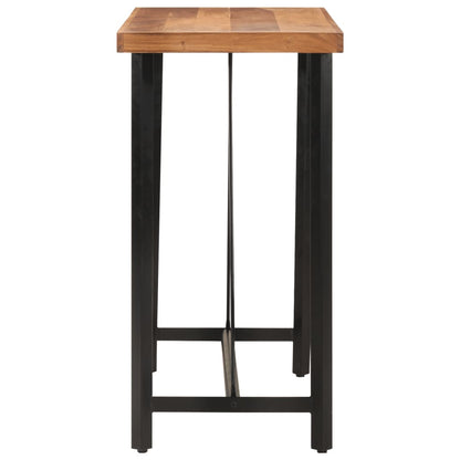 Bar Table 110x55x107 cm Solid Wood Acacia and Iron