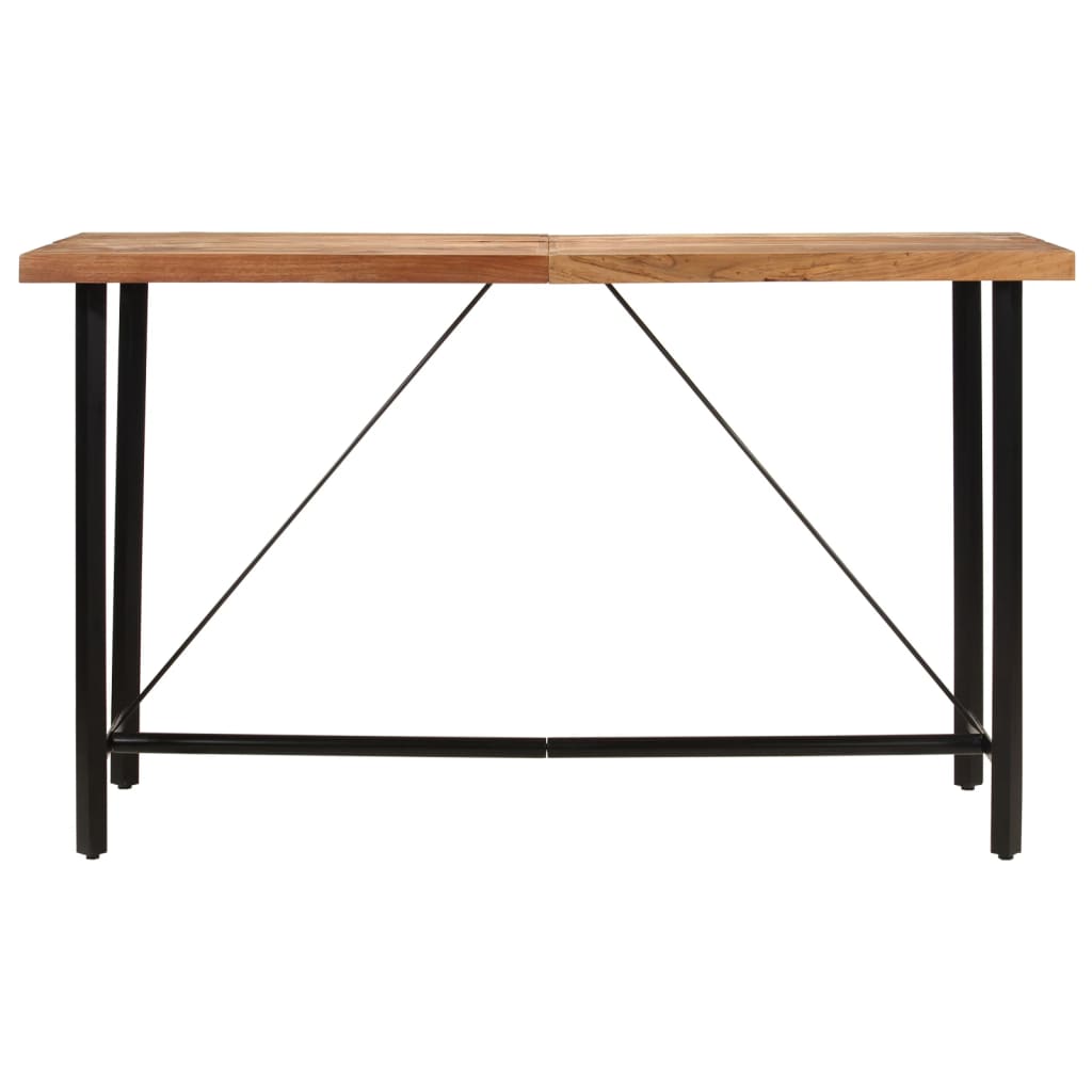 Bar Table 180x70x107 cm Solid Wood Acacia and Iron