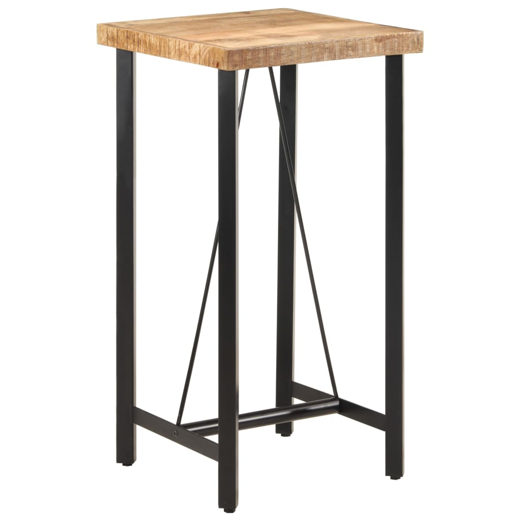 Bar Table 55x55x107 cm Solid Wood Mango and Iron