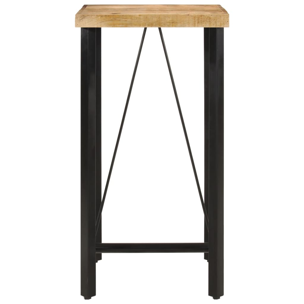 Bar Table 55x55x107 cm Solid Wood Mango and Iron