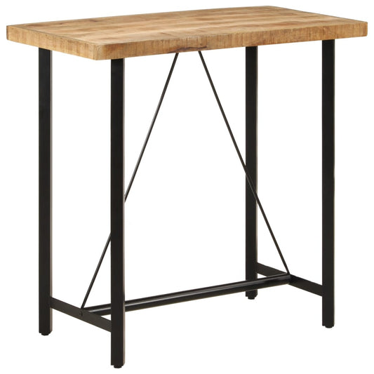 Bar Table 110x55x107 cm Solid Wood Mango and Iron