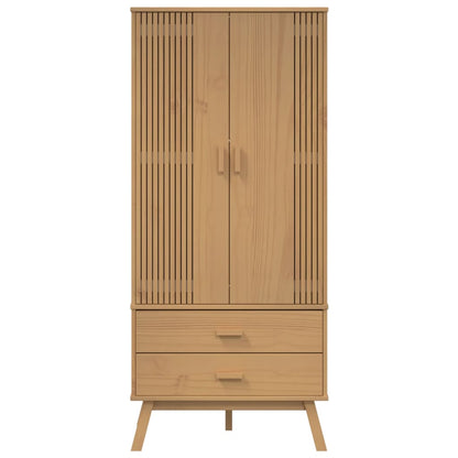 Wardrobe OLDEN Brown 76.5x53x172 cm Solid Wood Pine