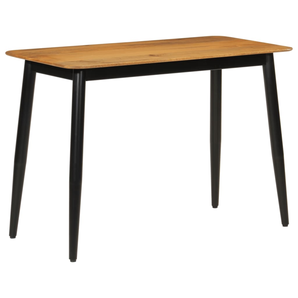 Dining Table 112x52x76 cm Solid Wood Mango and Iron