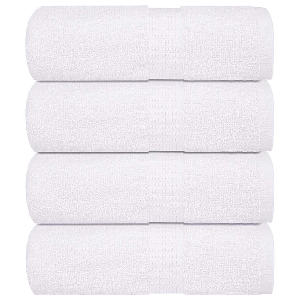 Washcloths 4 pcs White 15x21 cm 360 gsm 100% Cotton