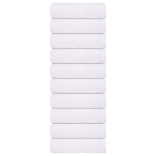 Washcloths 10 pcs White 15x21 cm 360 gsm 100% Cotton