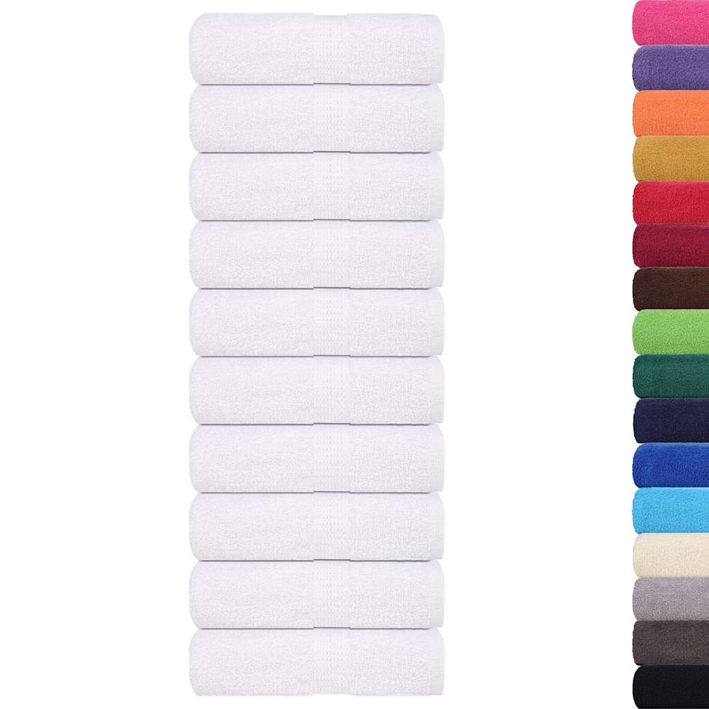 Washcloths 10 pcs White 15x21 cm 360 gsm 100% Cotton