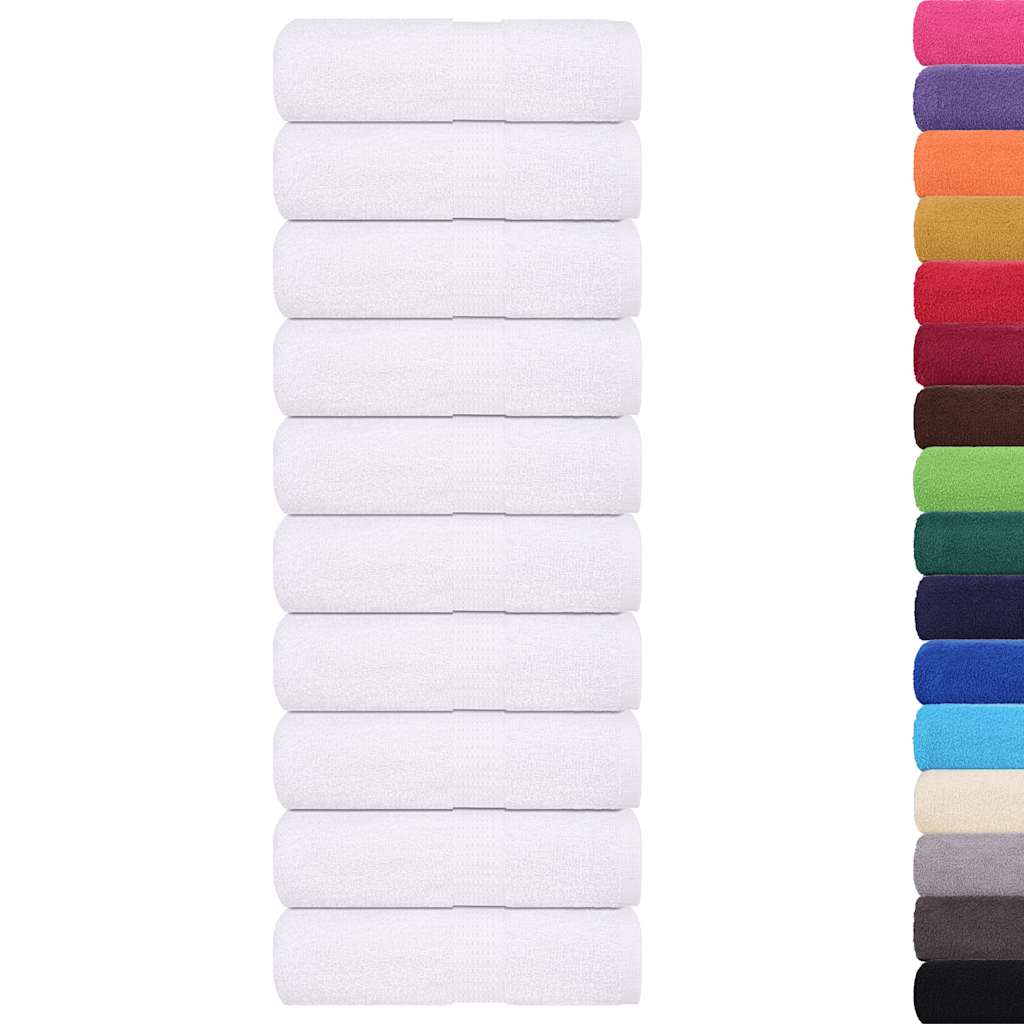 Washcloths 50 pcs White 15x21 cm 360 gsm 100% Cotton