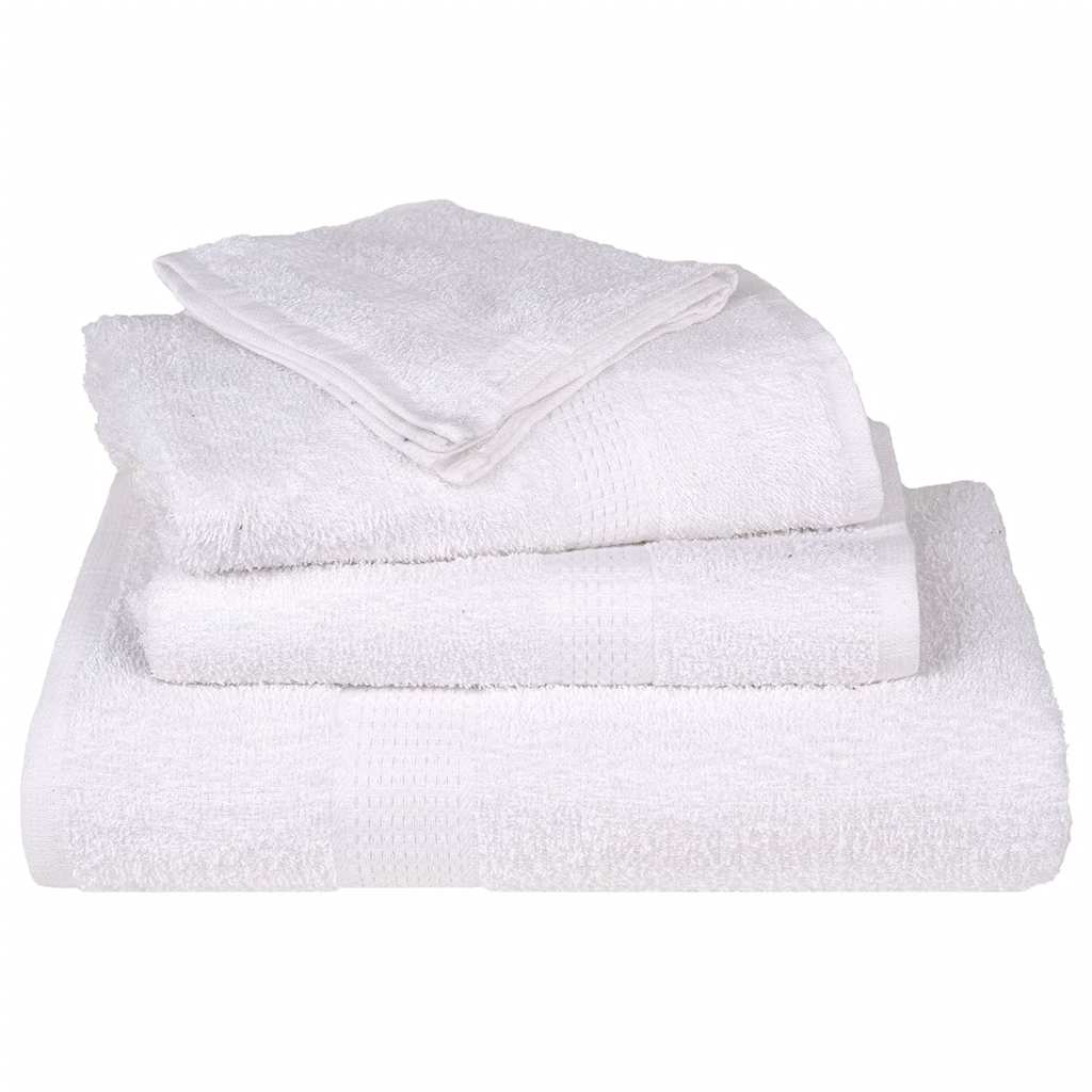 Washcloths 50 pcs White 15x21 cm 360 gsm 100% Cotton