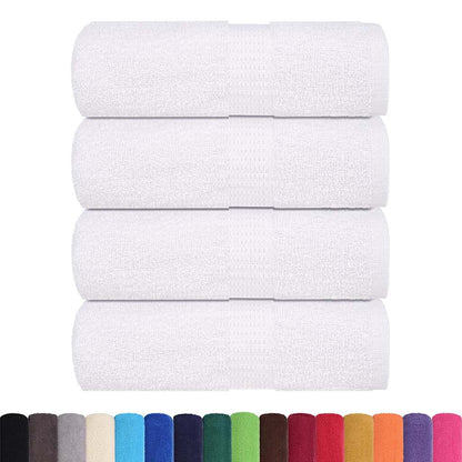 Soap Towels 4 pcs White 30x30 cm 360 gsm 100% Cotton