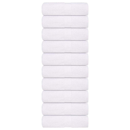 Soap Towels 10 pcs White 30x30 cm 360 gsm 100% Cotton