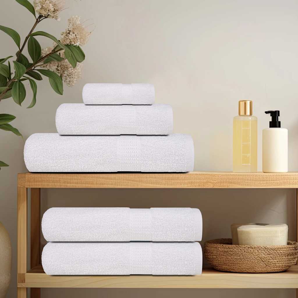 Guest Towels 2 pcs White 30x50 cm 360 gsm 100% Cotton