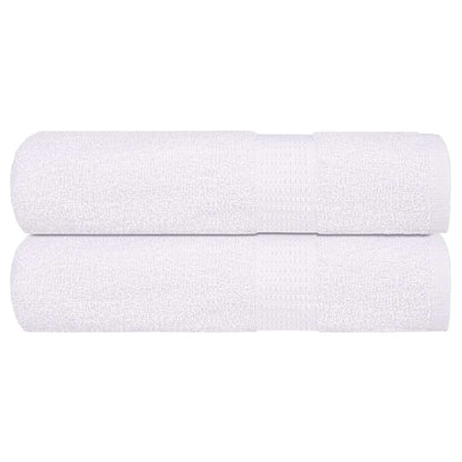 Hand Towels 2 pcs White 50x100 cm 360 gsm 100% Cotton