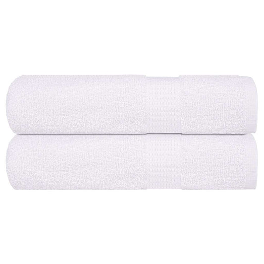 Hand Towels 2 pcs White 50x100 cm 360 gsm 100% Cotton