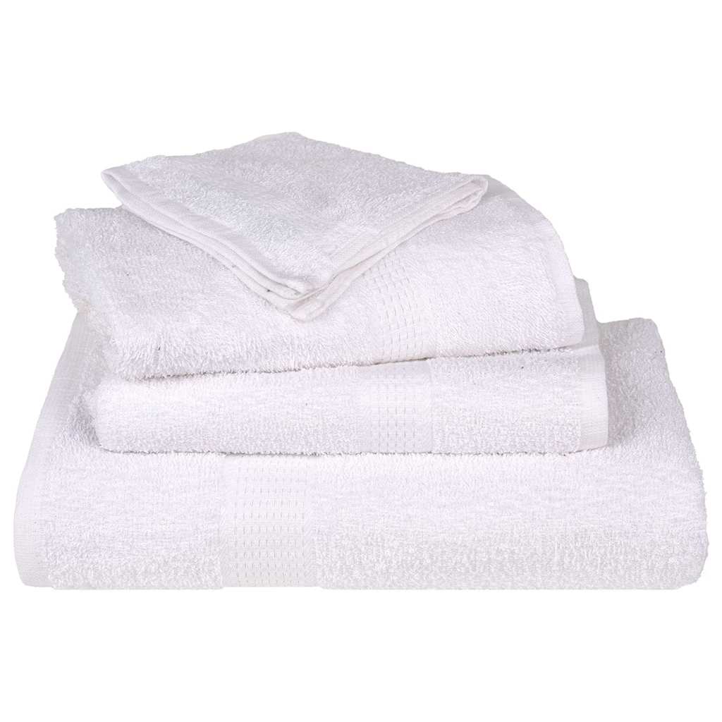 Hand Towels 2 pcs White 50x100 cm 360 gsm 100% Cotton