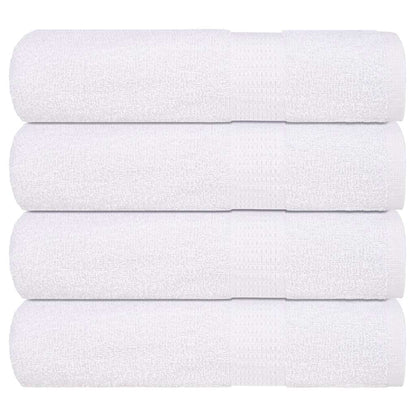 Hand Towels 4 pcs White 50x100 cm 360 gsm 100% Cotton