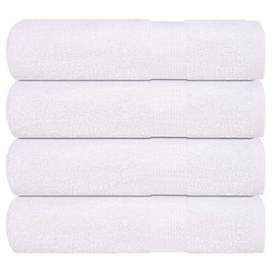 Hand Towels 4 pcs White 50x100 cm 360 gsm 100% Cotton