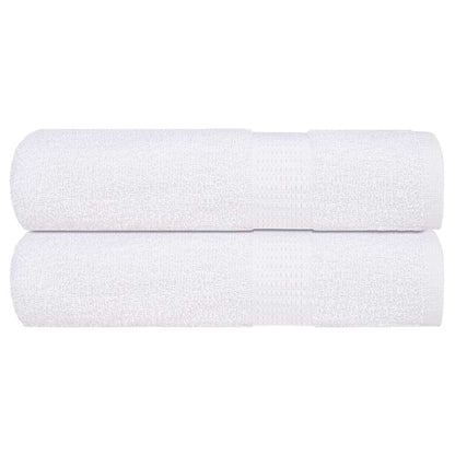 Shower Towels 2 pcs White 70x140 cm 360 gsm 100% Cotton