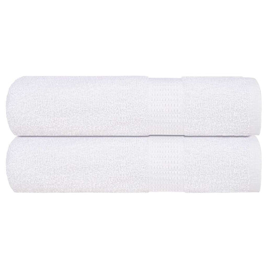 Shower Towels 2 pcs White 70x140 cm 360 gsm 100% Cotton