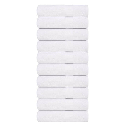 Shower Towels 10 pcs White 70x140 cm 360 gsm 100% Cotton