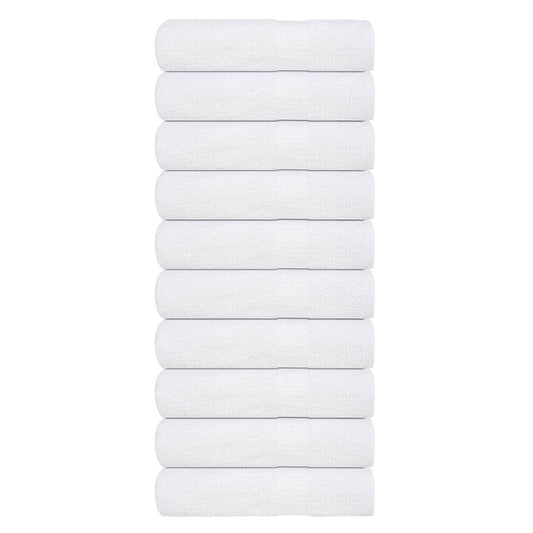 Shower Towels 10 pcs White 70x140 cm 360 gsm 100% Cotton