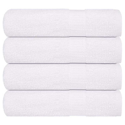 Bath Towels 4 pcs White 100x150 cm 360 gsm 100% Cotton