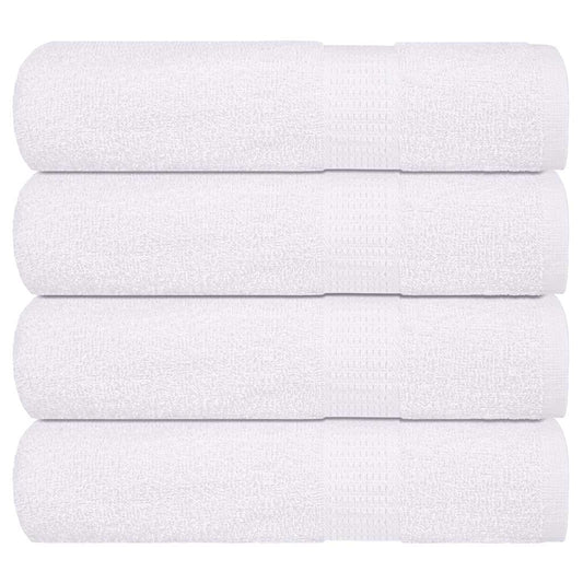 Bath Towels 4 pcs White 100x150 cm 360 gsm 100% Cotton