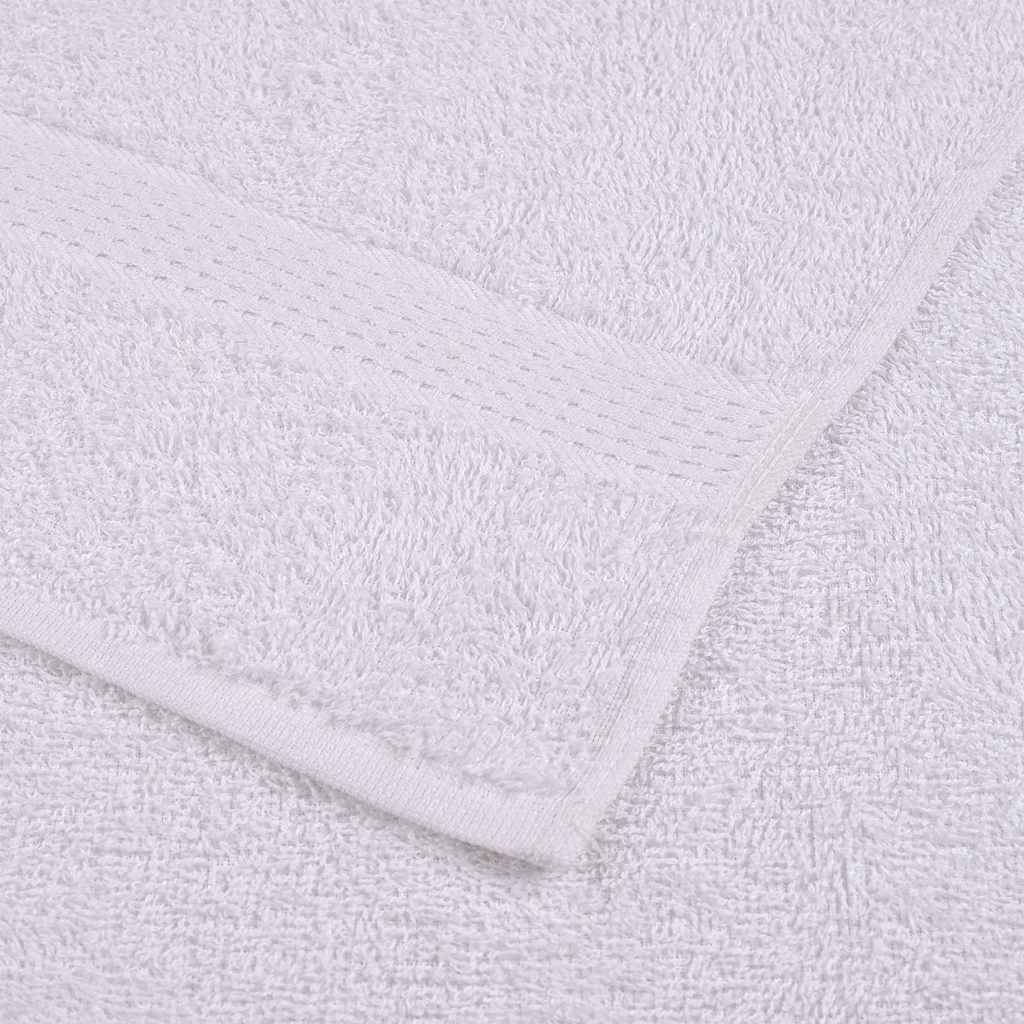 Bath Towels 25 pcs White 100x150 cm 360 gsm 100% Cotton