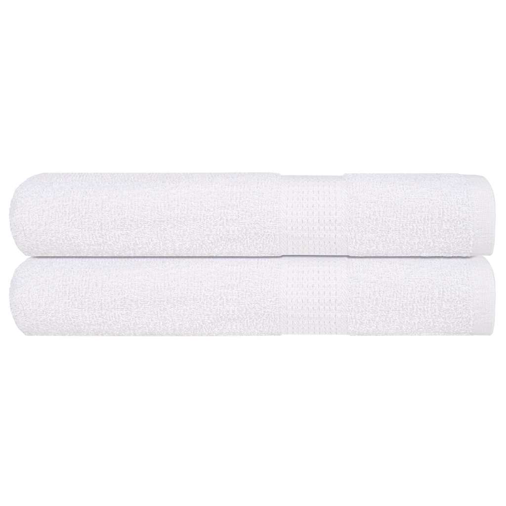 Sauna Towels 2 pcs White 80x200 cm 360 gsm 100% Cotton