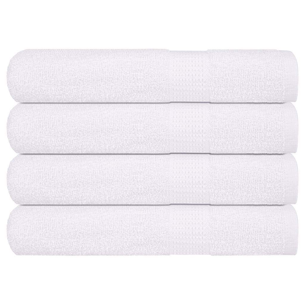 Sauna Towels 4 pcs White 80x200 cm 360 gsm 100% Cotton