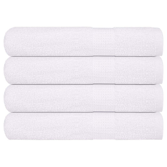 Sauna Towels 4 pcs White 80x200 cm 360 gsm 100% Cotton