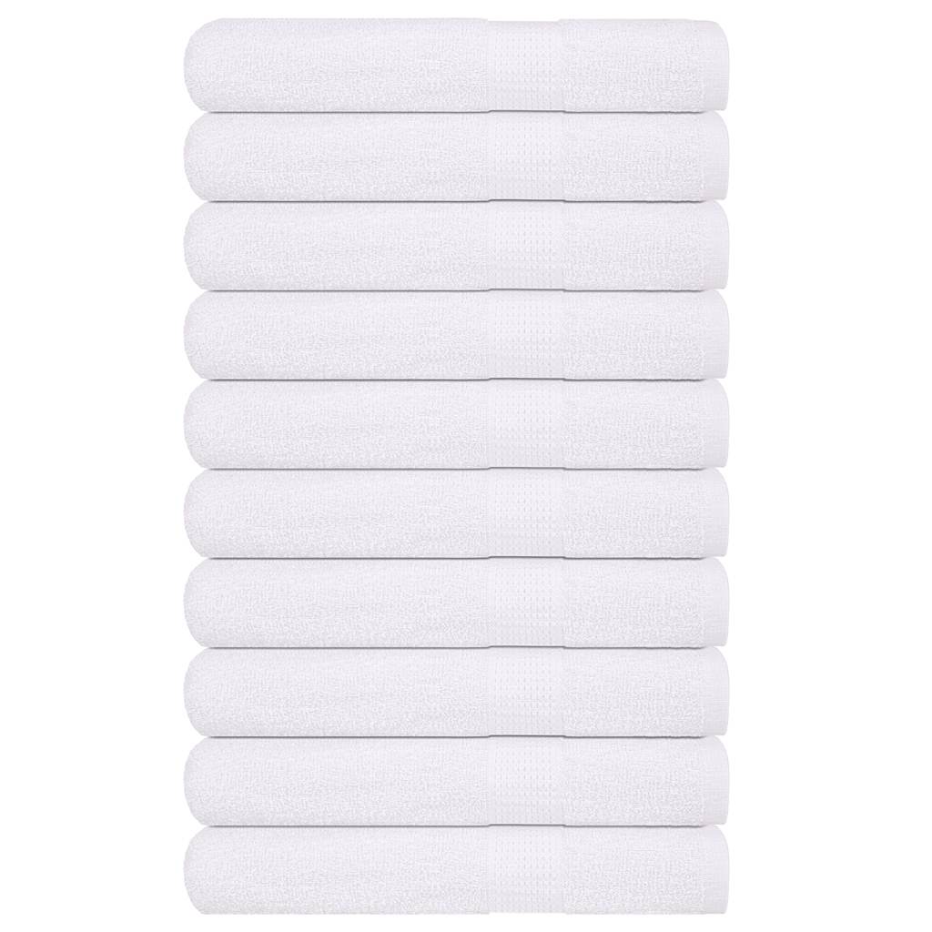 Sauna Towels 10 pcs White 80x200 cm 360 gsm 100% Cotton