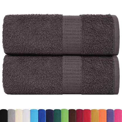 Washcloths 2 pcs Anthracite 15x21 cm 360 gsm 100% Cotton