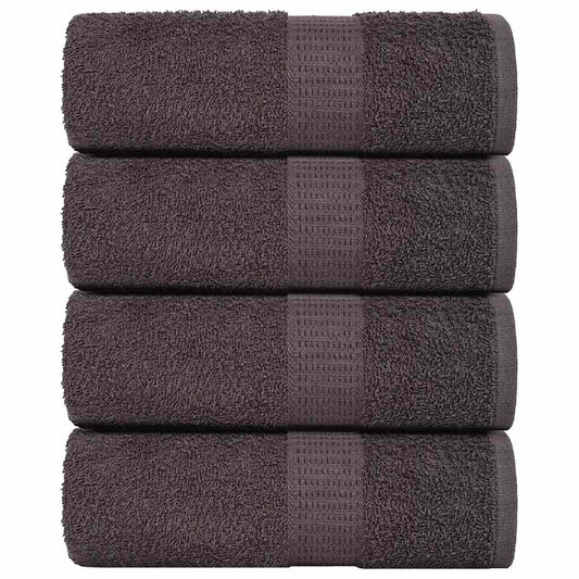 Soap Towels 4 pcs Anthracite 30x30 cm 360 gsm 100% Cotton